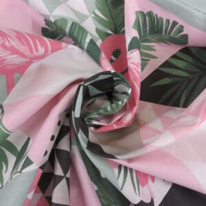 Kvalitetna posteljnina z motivom Flamingo
