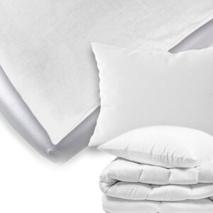 Posteljni set Luna, bele barve