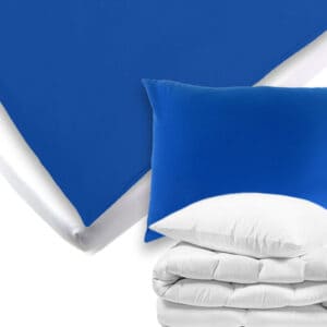 Posteljni set Luna, modre barve