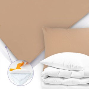 Posteljni set Luna Plus Kapučino barve