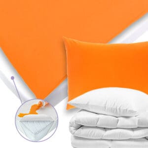 Posteljni set Luna Plus, oranžne barve