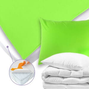 Posteljni set Luna Plus, svetlo zelene barve