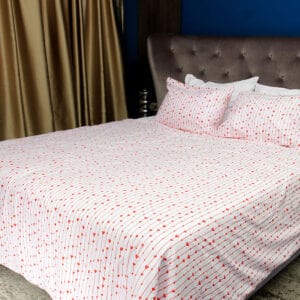 Posteljnina 200×200 cm z motivom Srce na vrvici
