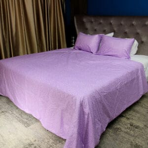 Posteljnina 200×200 cm z motivom Srečne sanje - vijolična