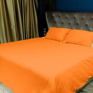Posteljnina 200×200 cm oranžna