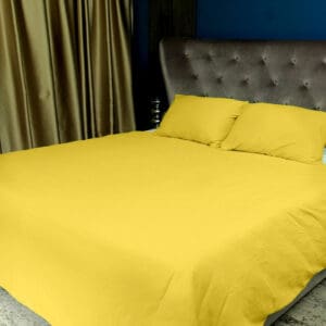 Posteljnina 200×200 cm rumena