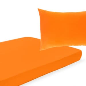 Set prevleke za vzglavnik in napenjalne rjuhe - Oranžna barva