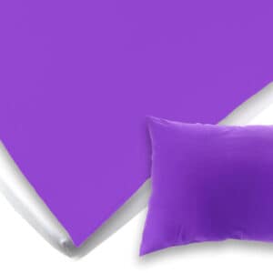 Set vijolične posteljnine in napenjalne rjuhe