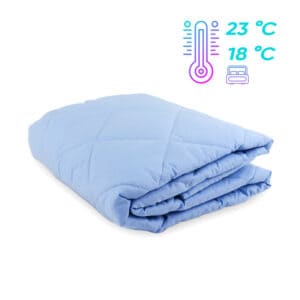 Tanka poletna odeja za otroke REMFIT Cool Baby modra, ki odlično regulira temperaturo